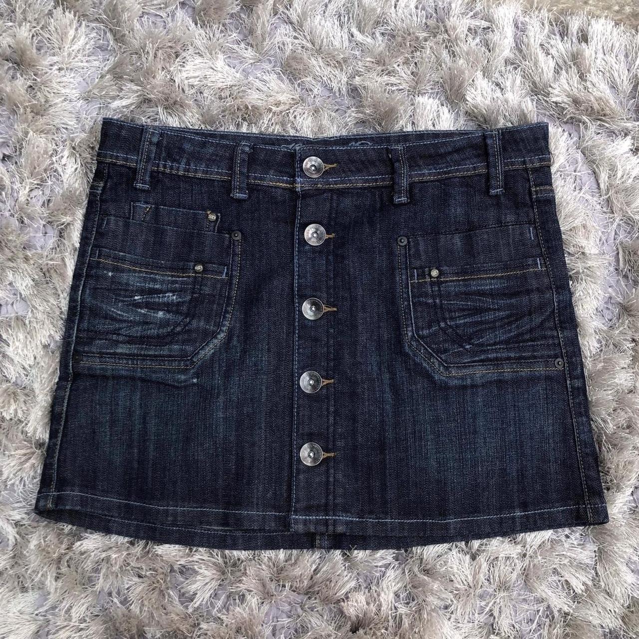 Matalan Blue Denim Skirt 'Mini' skirt No Depop