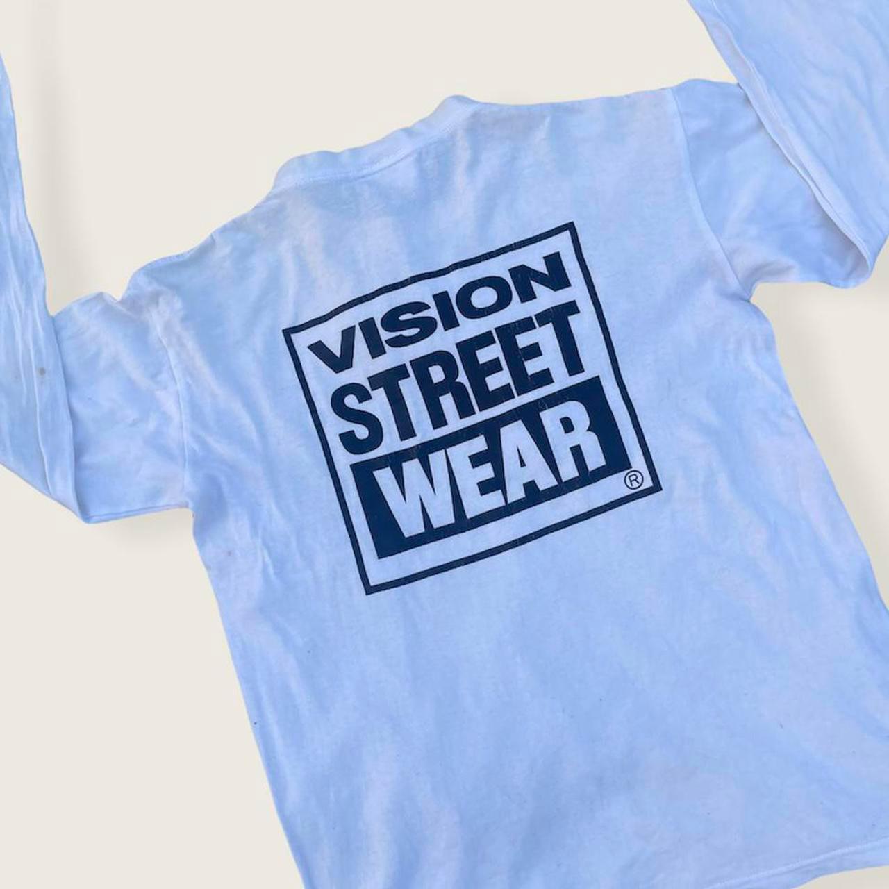 90s Vintage Vision street wear skateboard big logo... - Depop