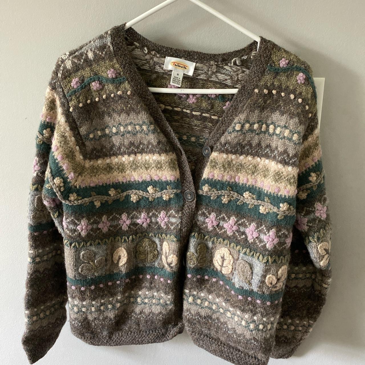 The most beautiful vintage Talbots woolen sweater... - Depop