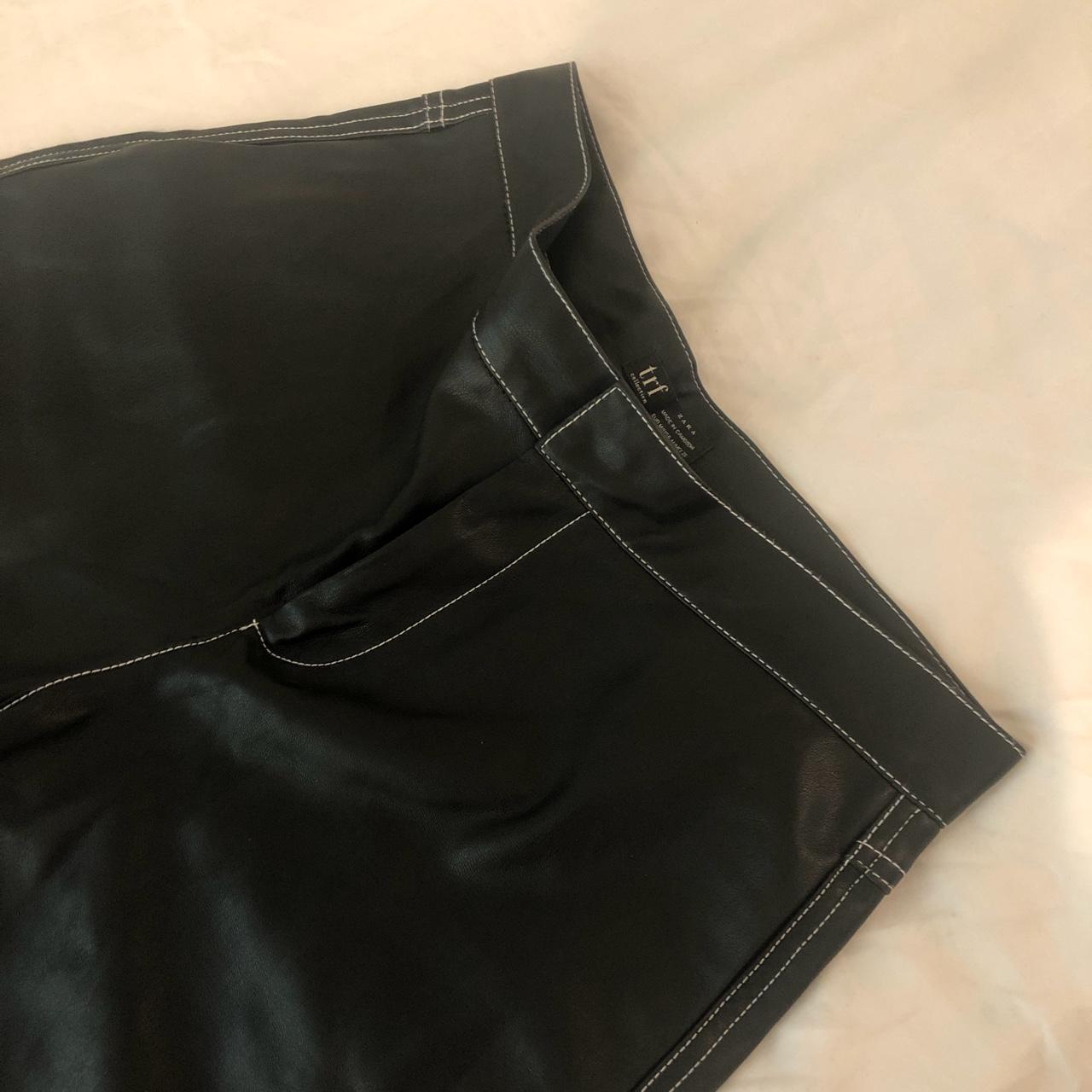 🕷 Wide Leg Leather Pants 🕷 These are ZARA TRF... - Depop