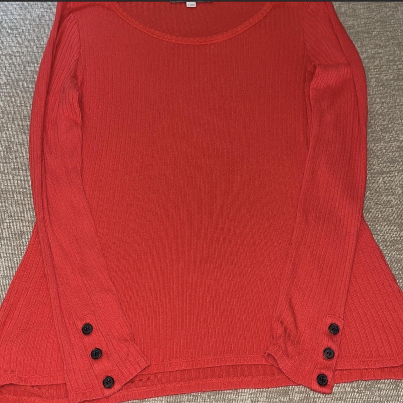 Product Image 2 - LOFT Red Crew Neck Ribbed