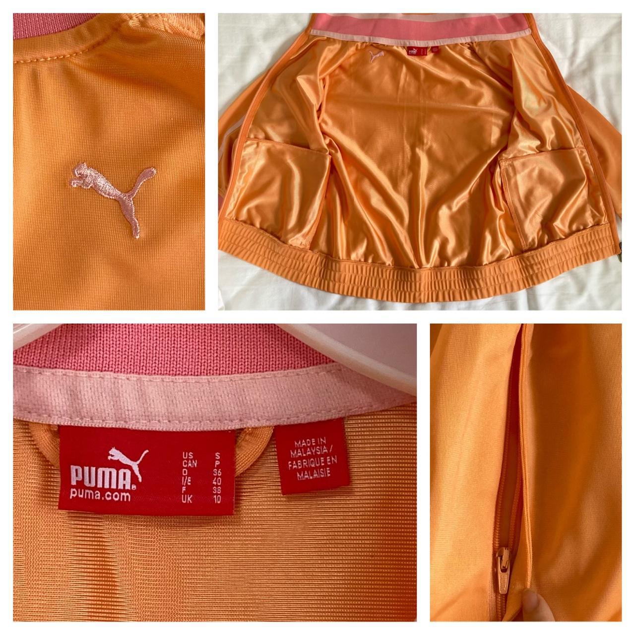 Puma Women's Orange and Pink Jacket Depop