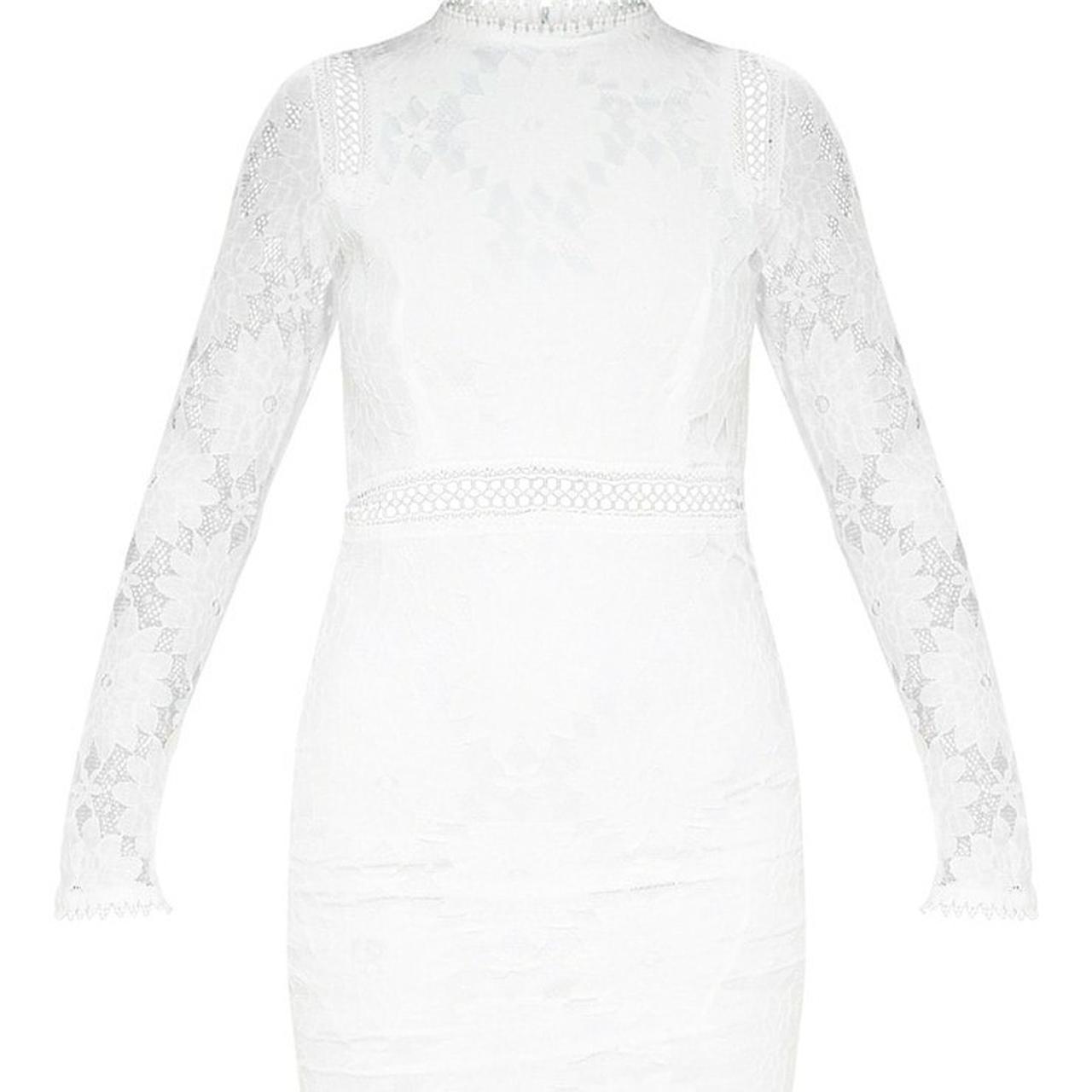 Pretty little thing white clearance lace dress