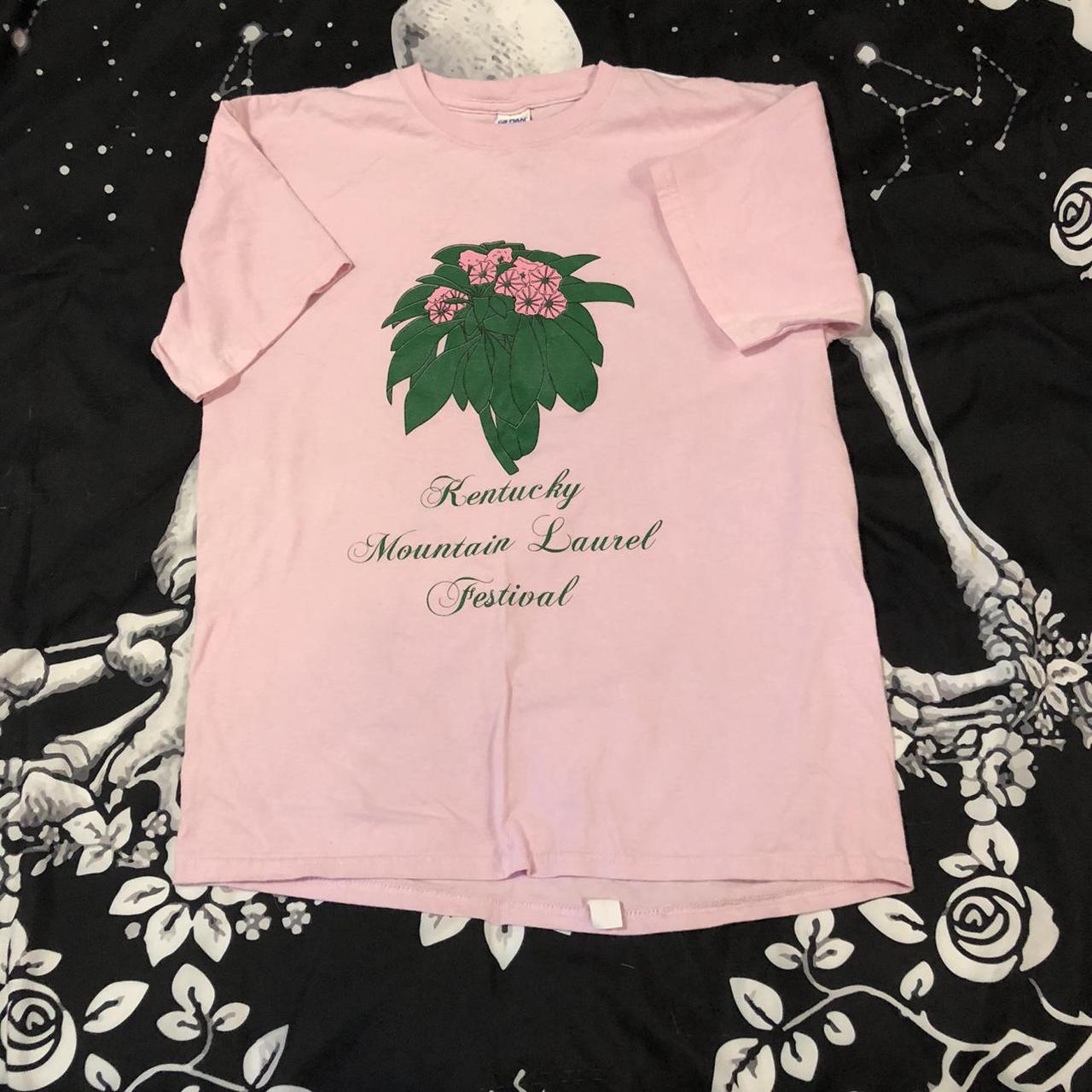 Women's Pink and Green T-shirt