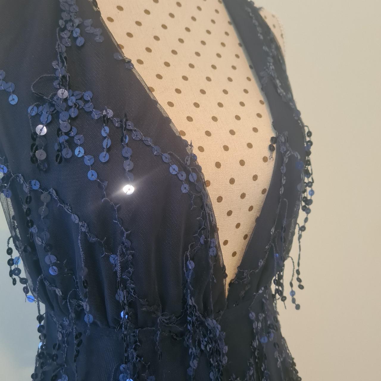 Beautiful Angel Biba navy formal/cocktail dress.... Depop