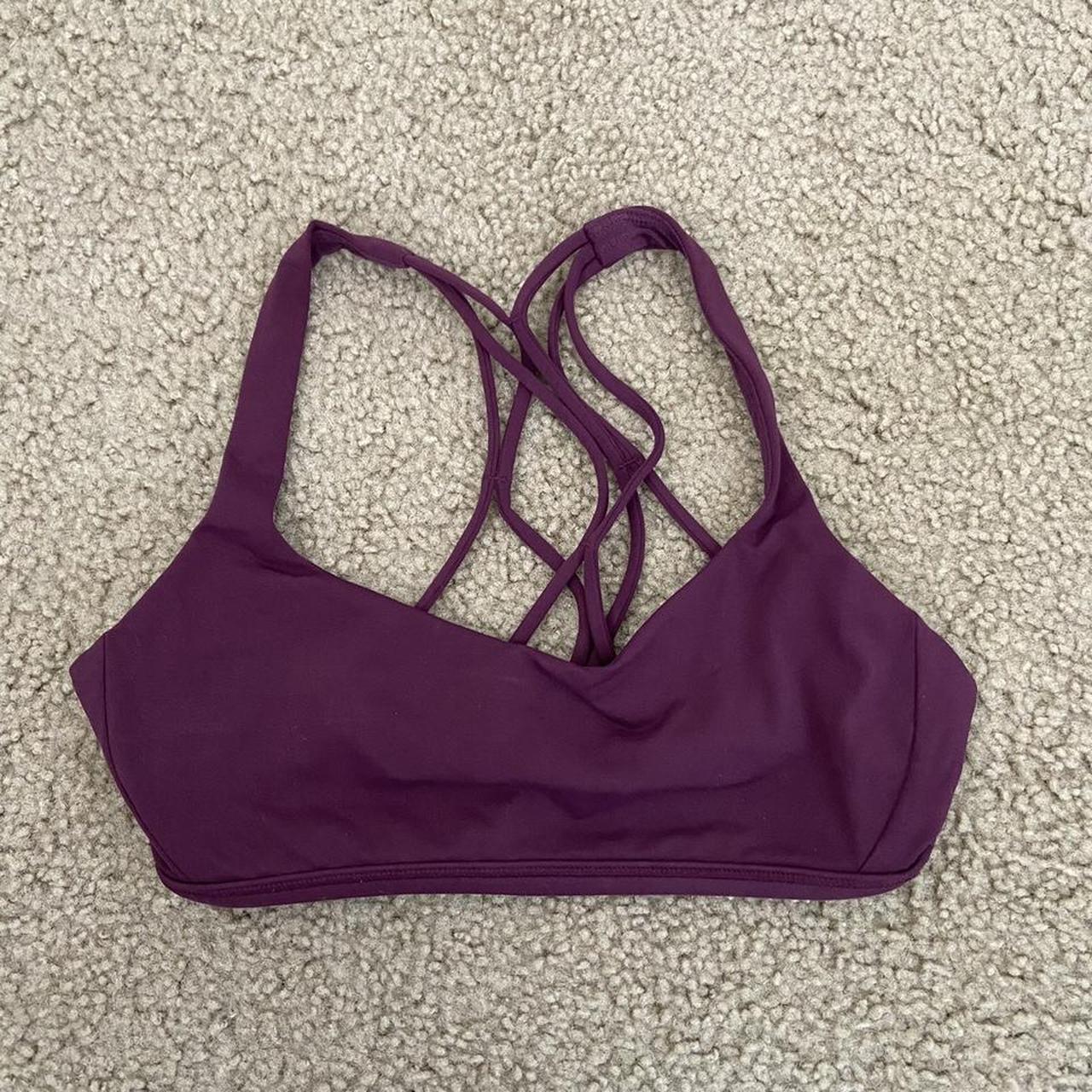 Lululemon Free To Be Serene Bra in eggplant, size 4.... - Depop