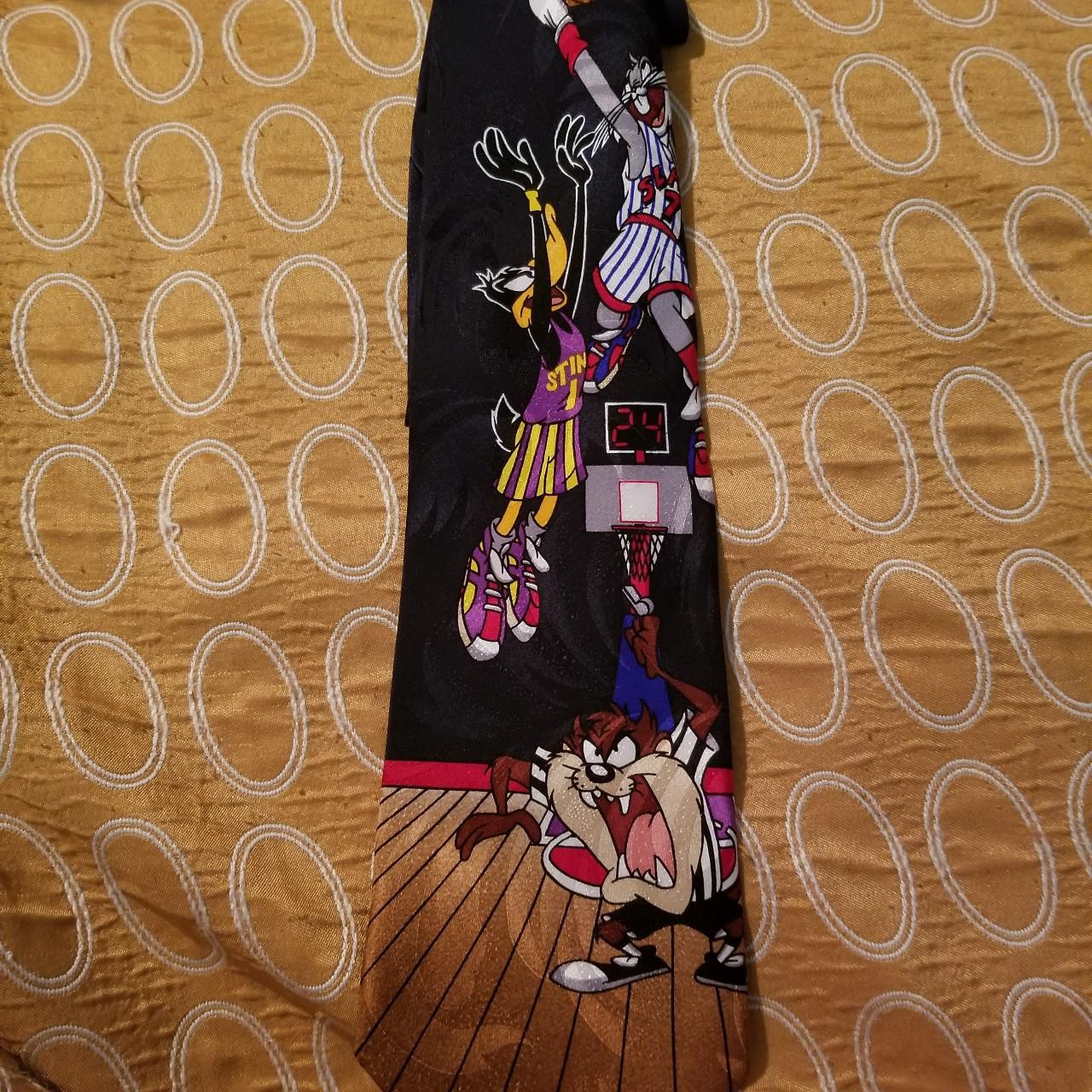 Looney Tunes Vintage 1990s Basketball Mens Tie.... - Depop