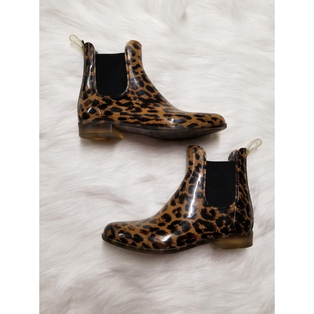 j crew leopard rain boots