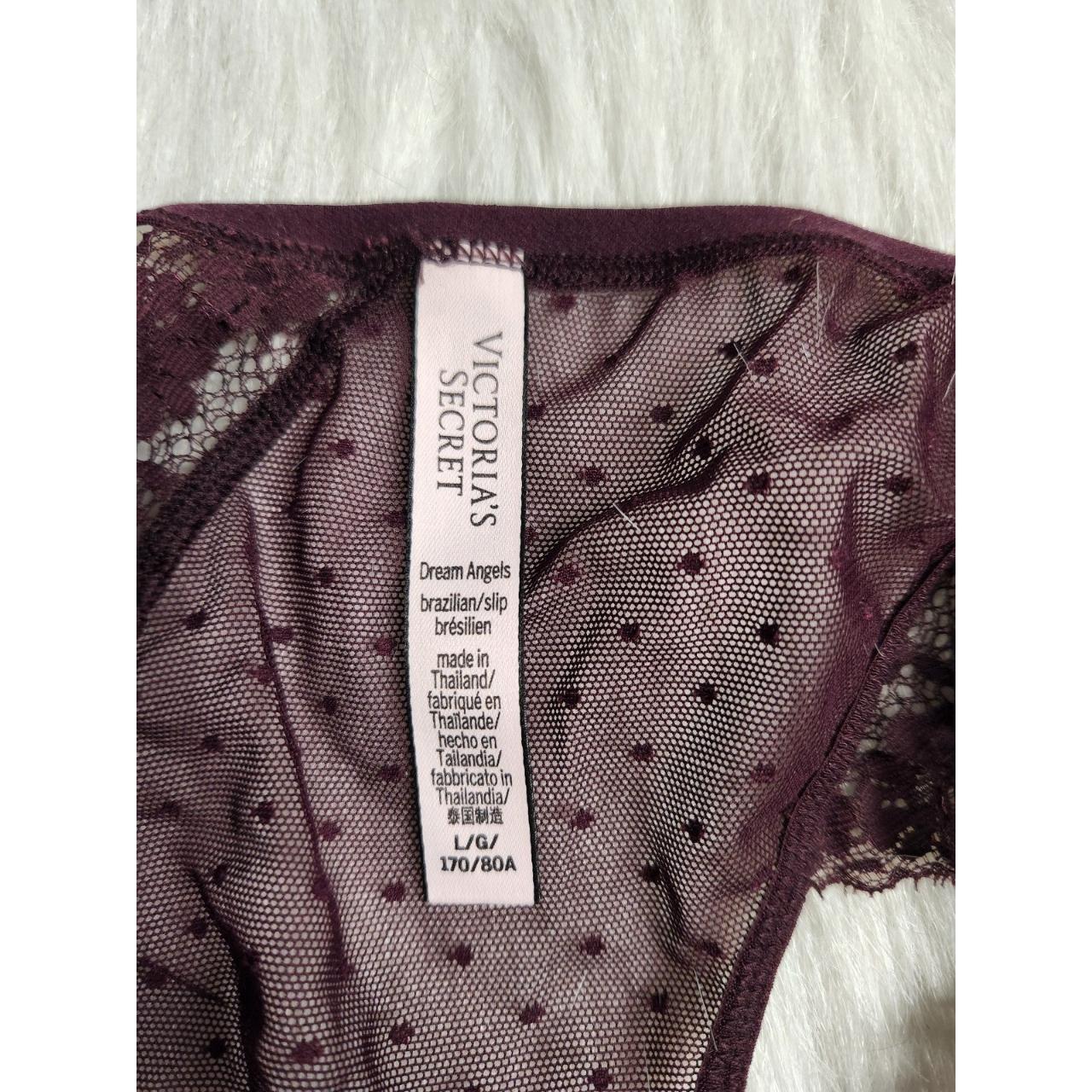 Victoria Secret Burgundy Panties Large Dream Angels... - Depop