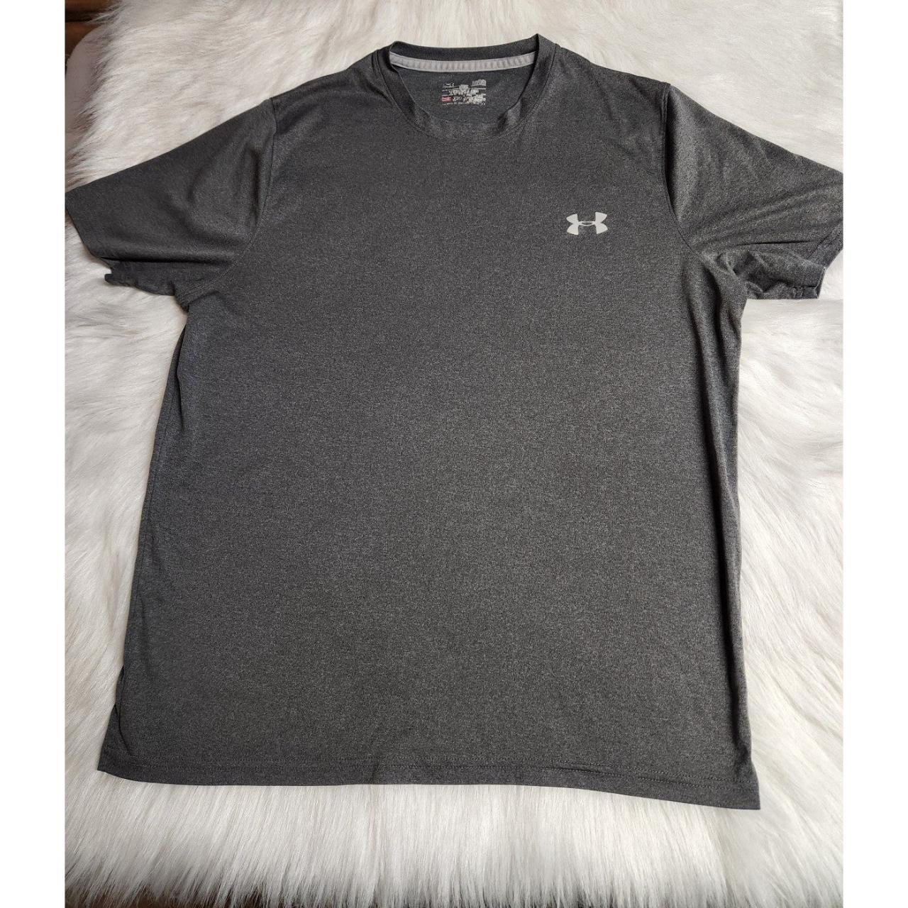 Under Armour Mens Grey Shirt Large Good Condition.... - Depop