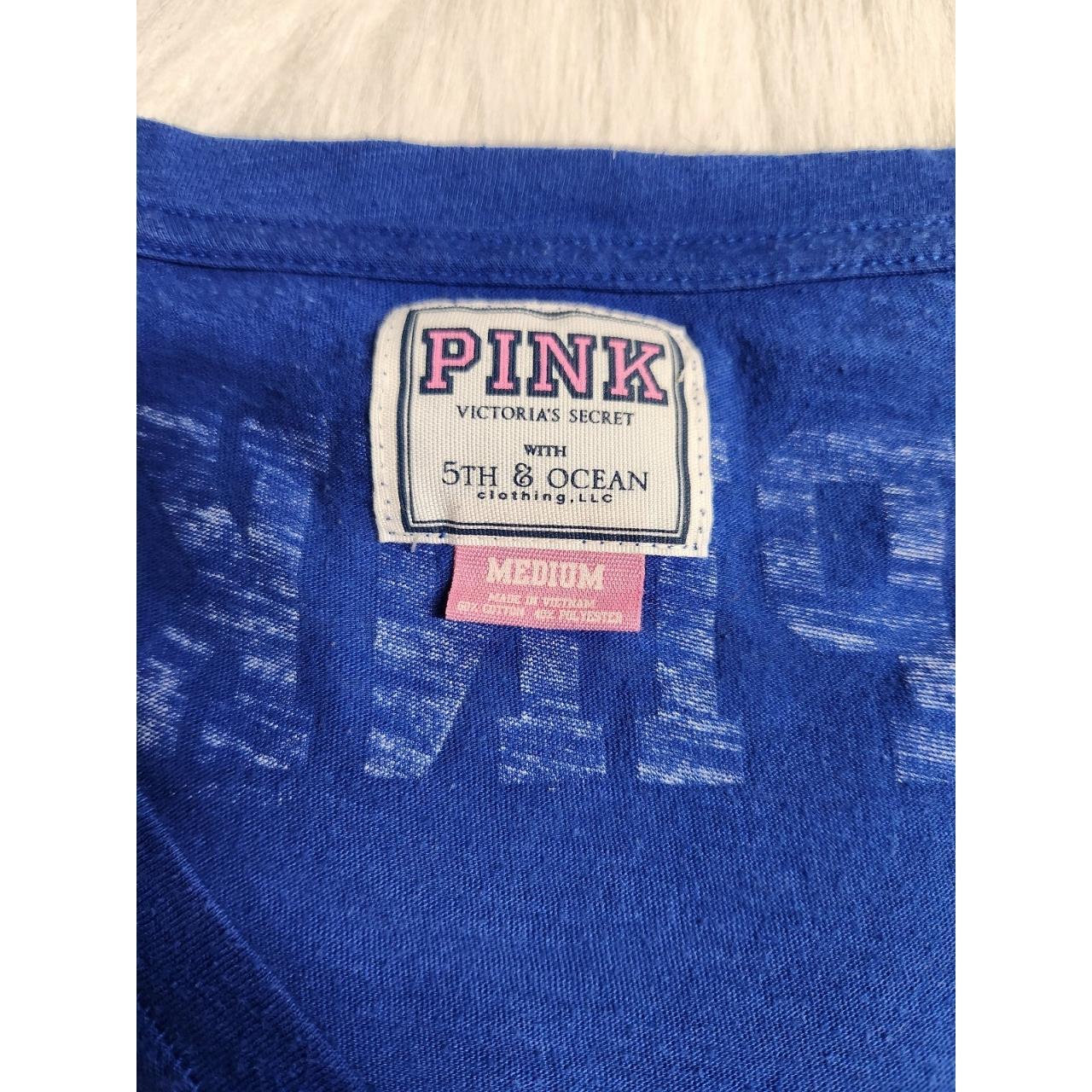 Victoria Secret UK Go Big Blue Shirt... - Depop