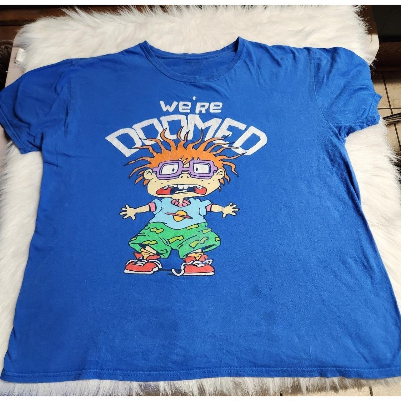 Rugrats Chuckie Doomed Adult Shirt 2xl Nickelodeon Depop 7904