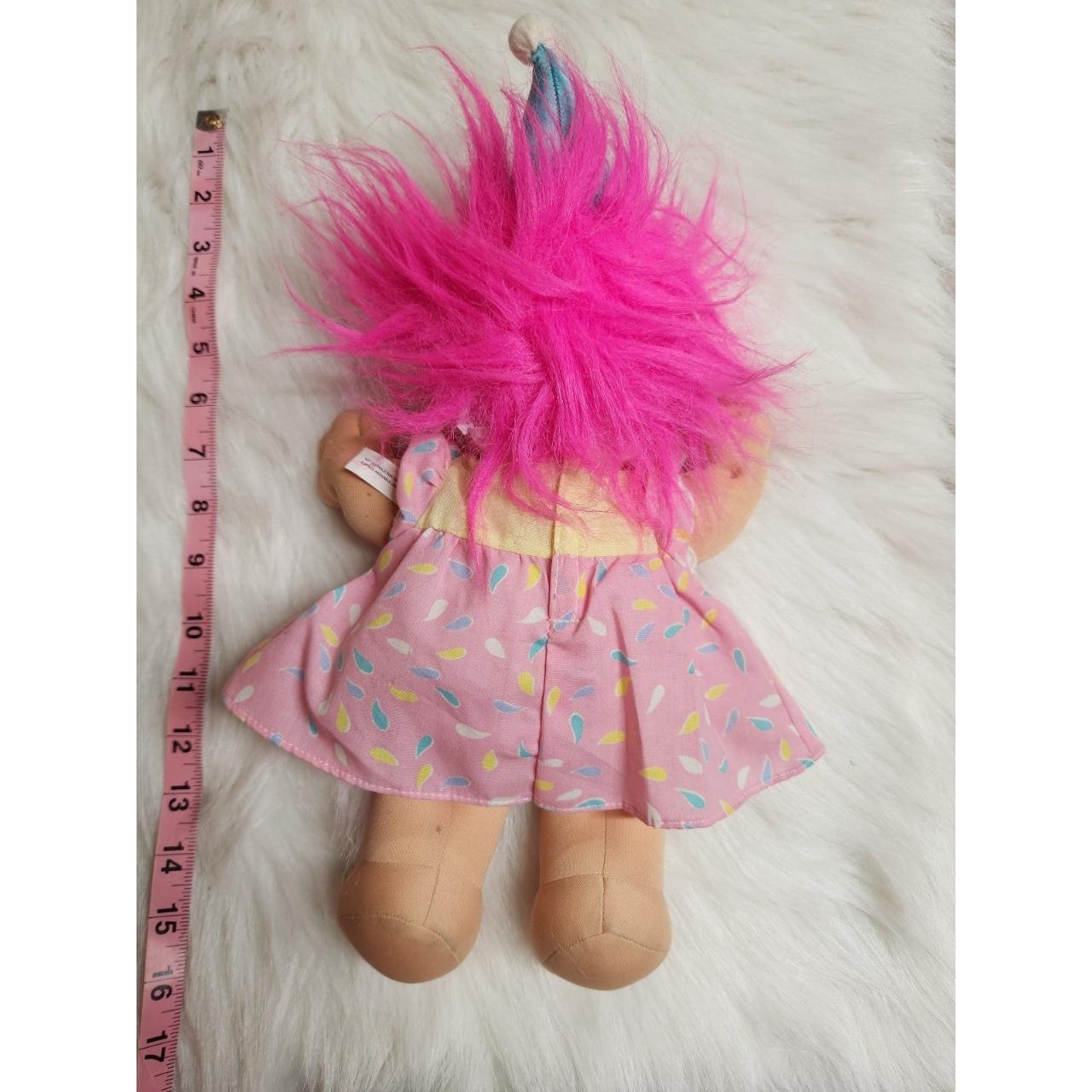 Russ Vintage Happy Birthday Troll Doll. Berrie pink... - Depop