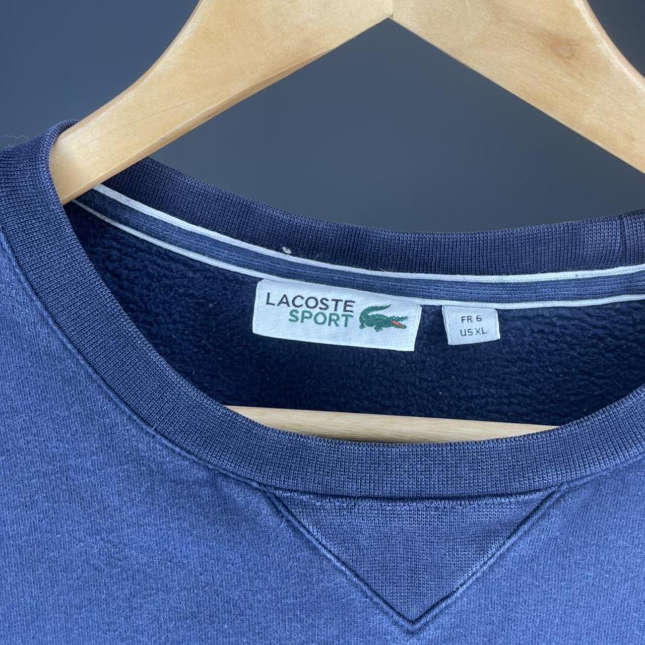 Lacoste sport navy mens designer sweatshirt small... - Depop