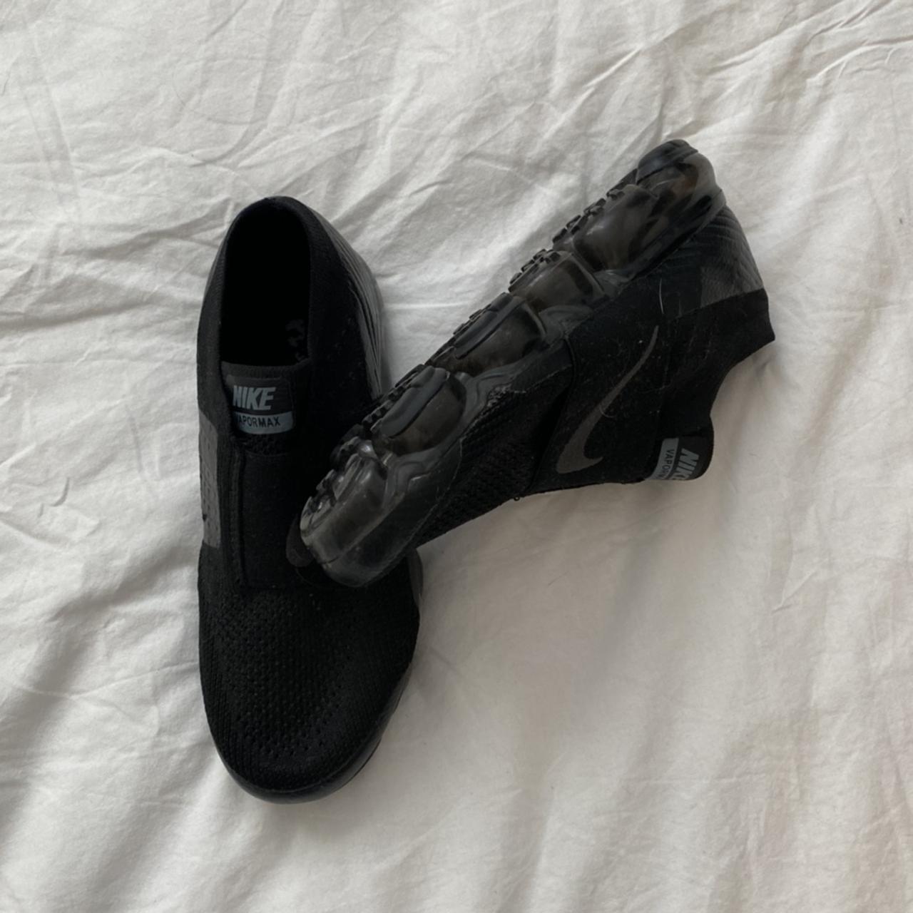 vapormax no laces black