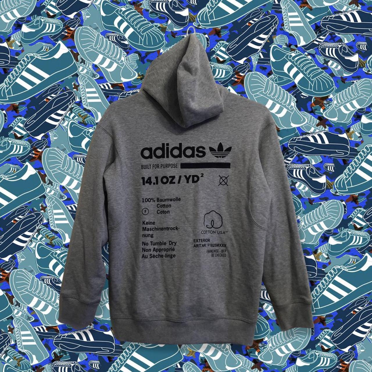 grey cropped adidas hoodie