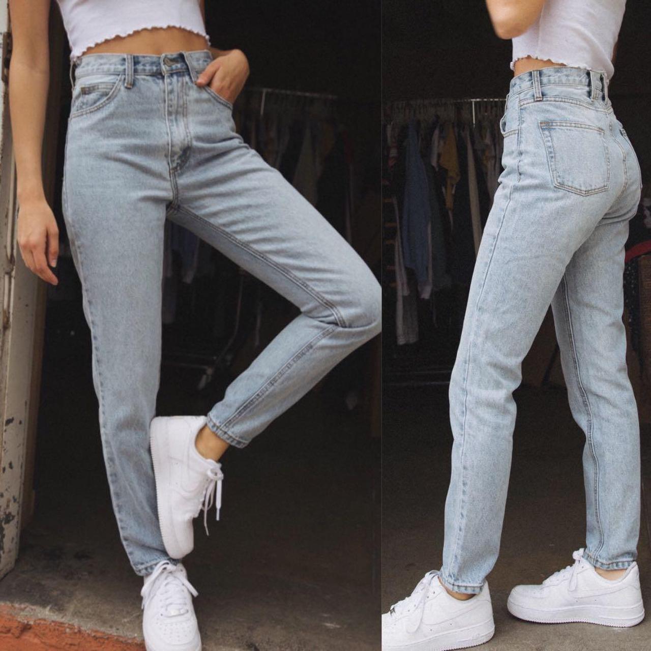 Brandy Melville Light Wash Jane Jeans. New With... - Depop