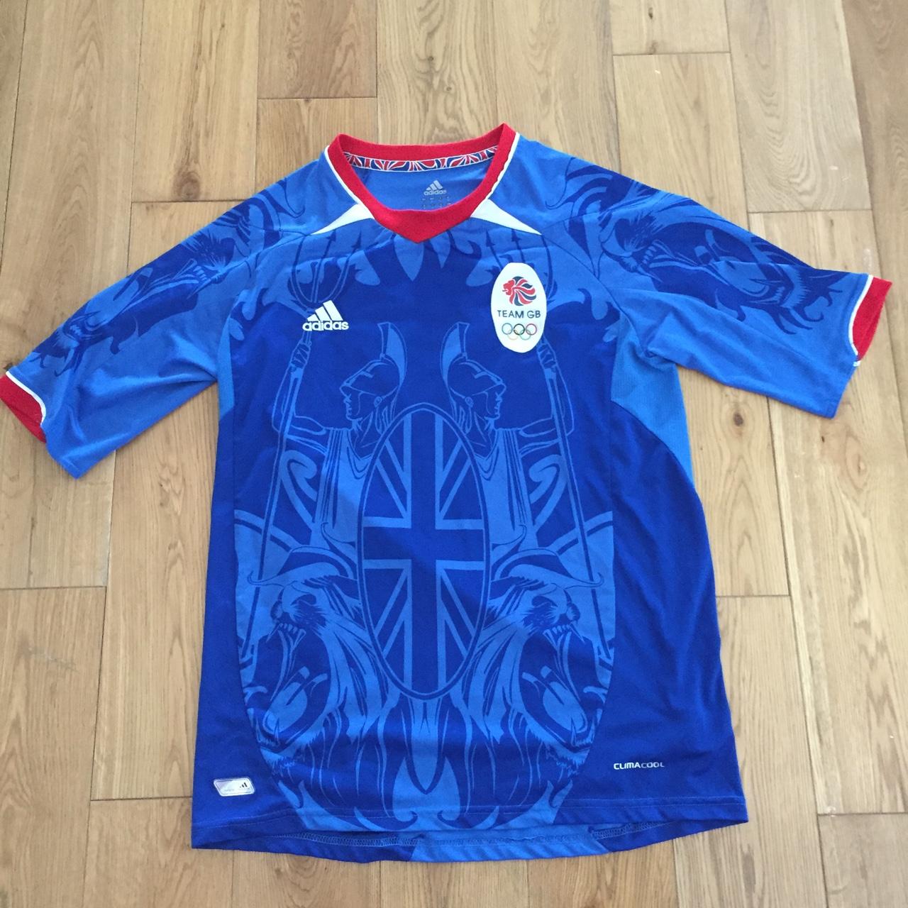 Team Gb Olympics London 2012 Blue Mens Football Depop