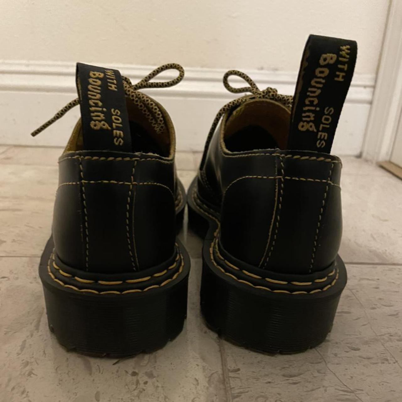 dr martens 1461 bex double stitch shoes in... - Depop