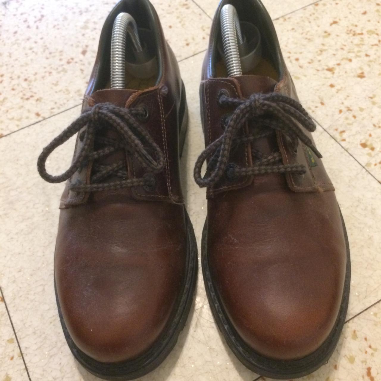 vintage brown leather shoes made in AUSTRALIA... - Depop