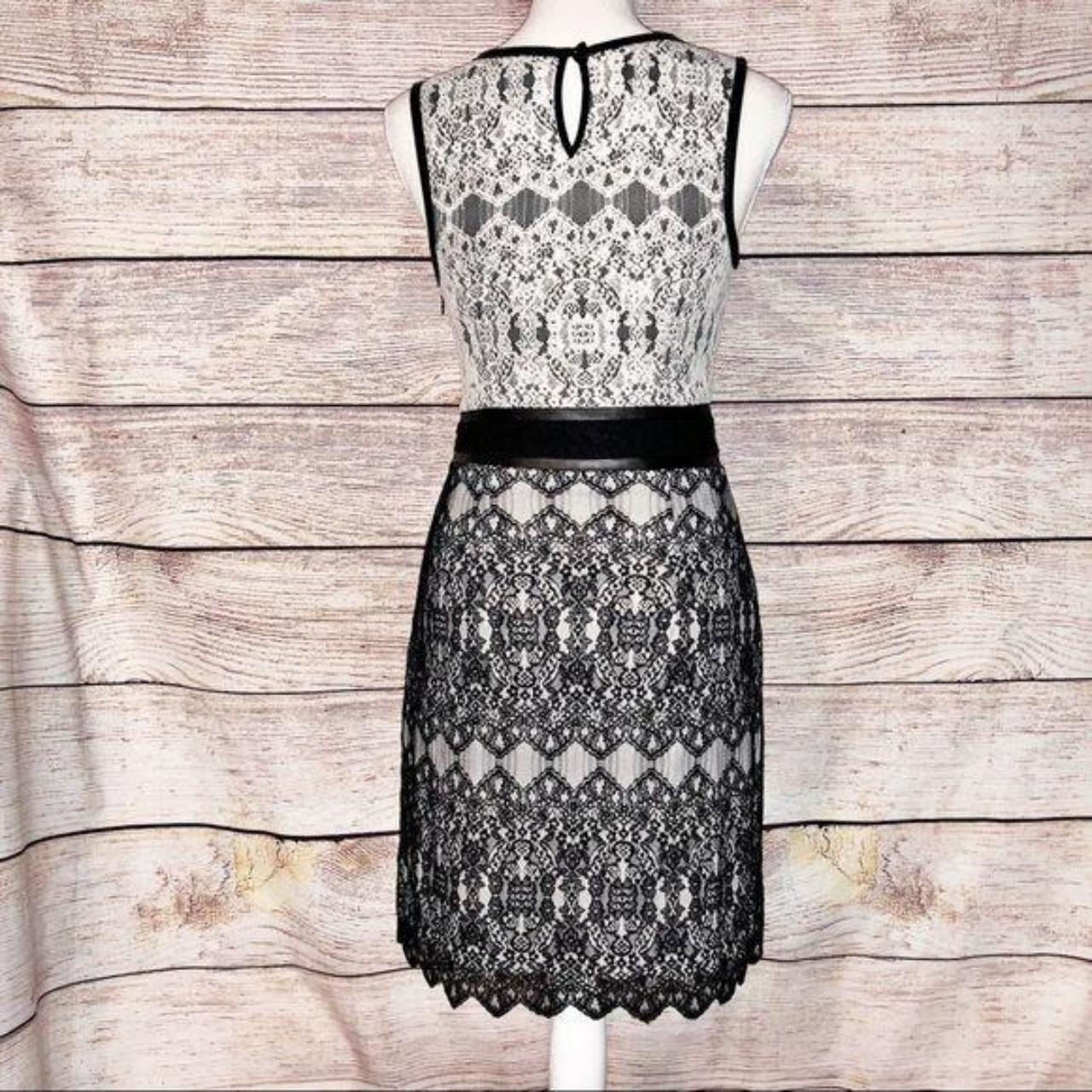 Kensie white fashion lace dress