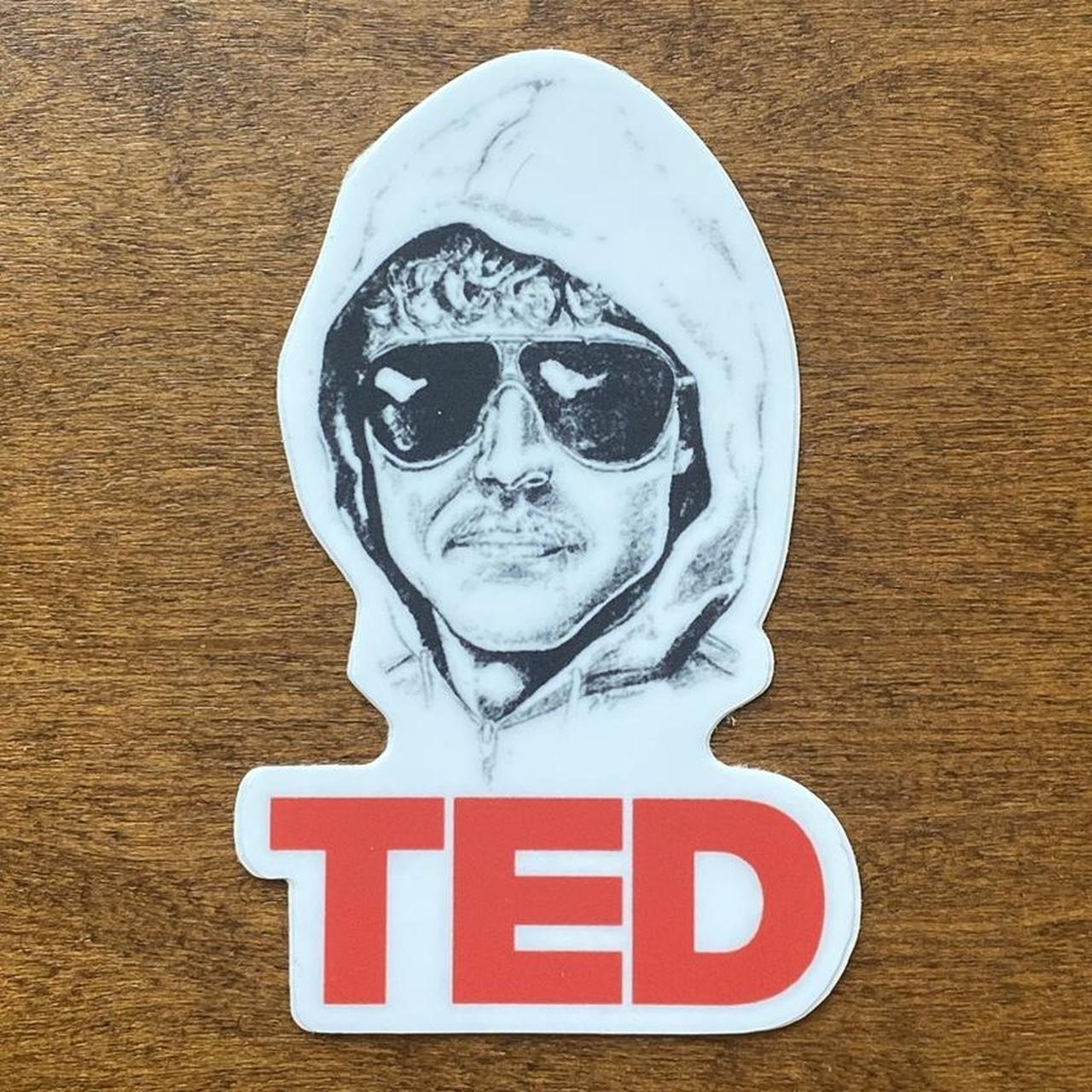 TED TALK Kaczynski Unabomber Sketch 3” Sticker.... - Depop