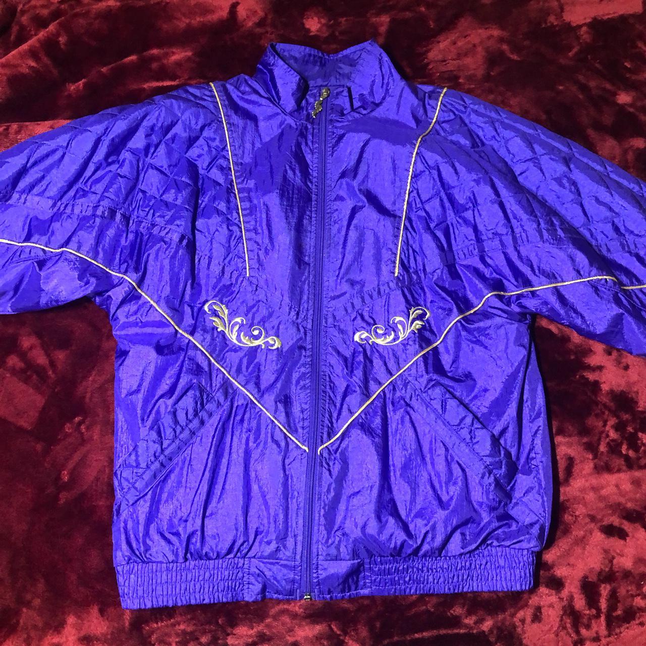 Purple and gold on sale windbreaker