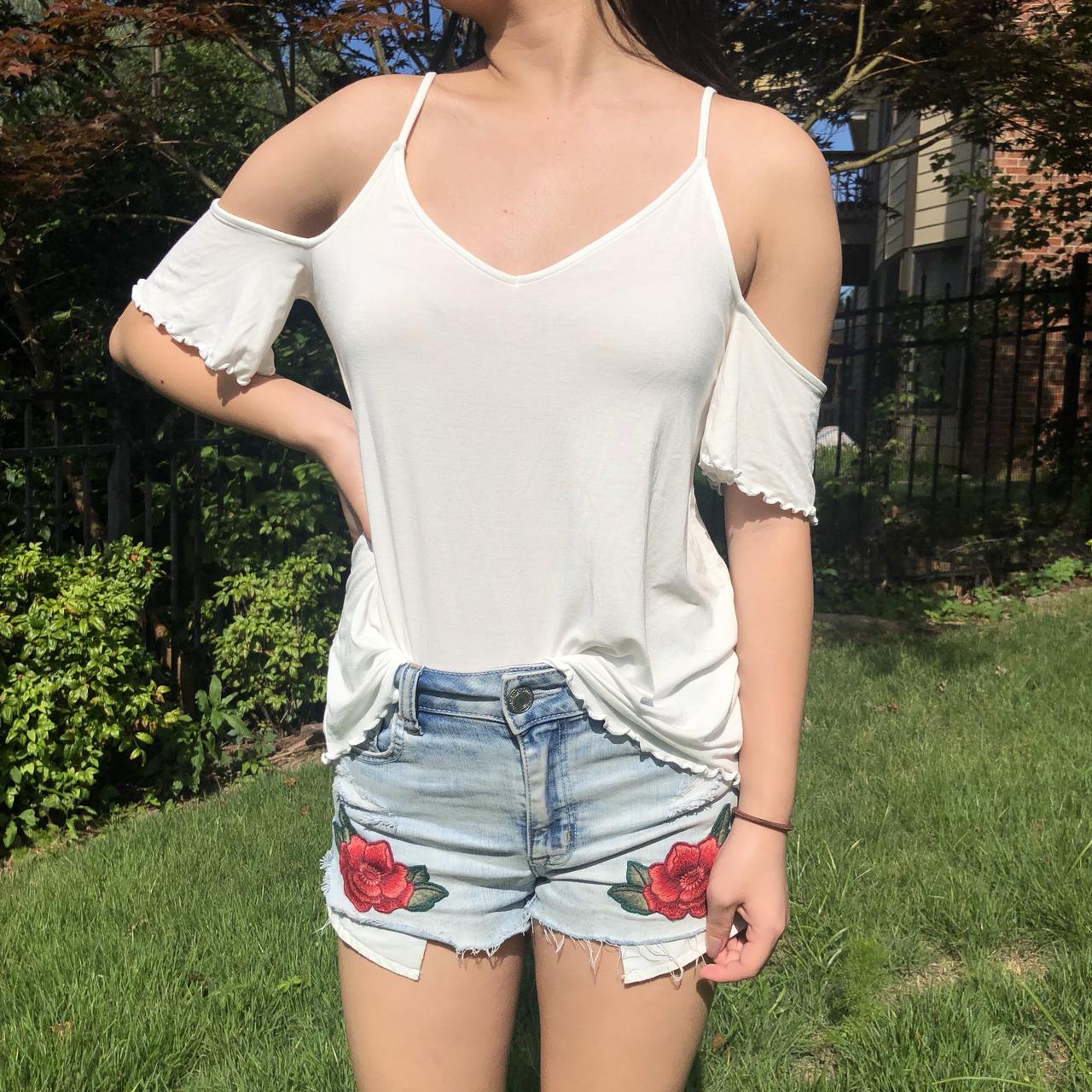 American eagle cold shoulder top new arrivals