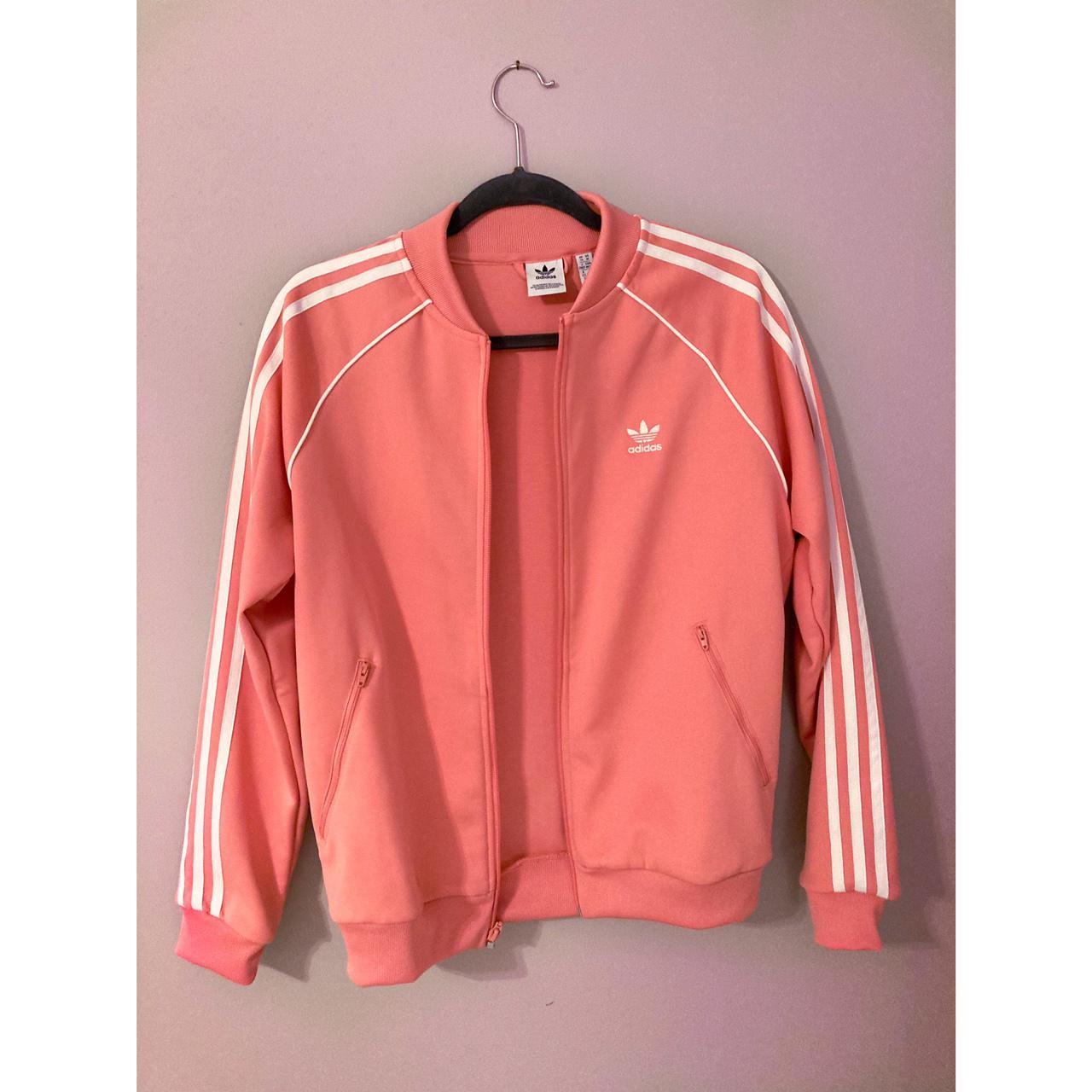 peach adidas track jacket