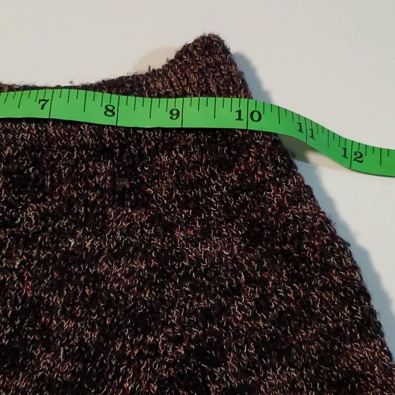 Zara Knit Italian Yarn Dark black an red Really Depop