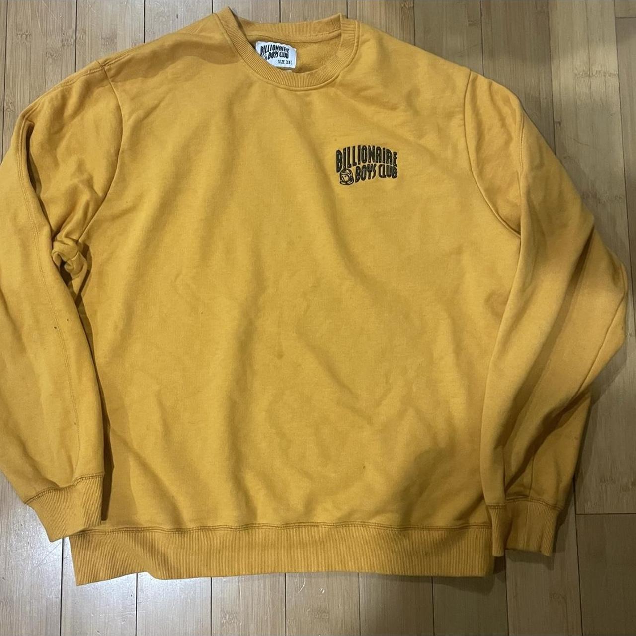 Billionaire Boys Club Men's Yellow Sweatshirt | Depop