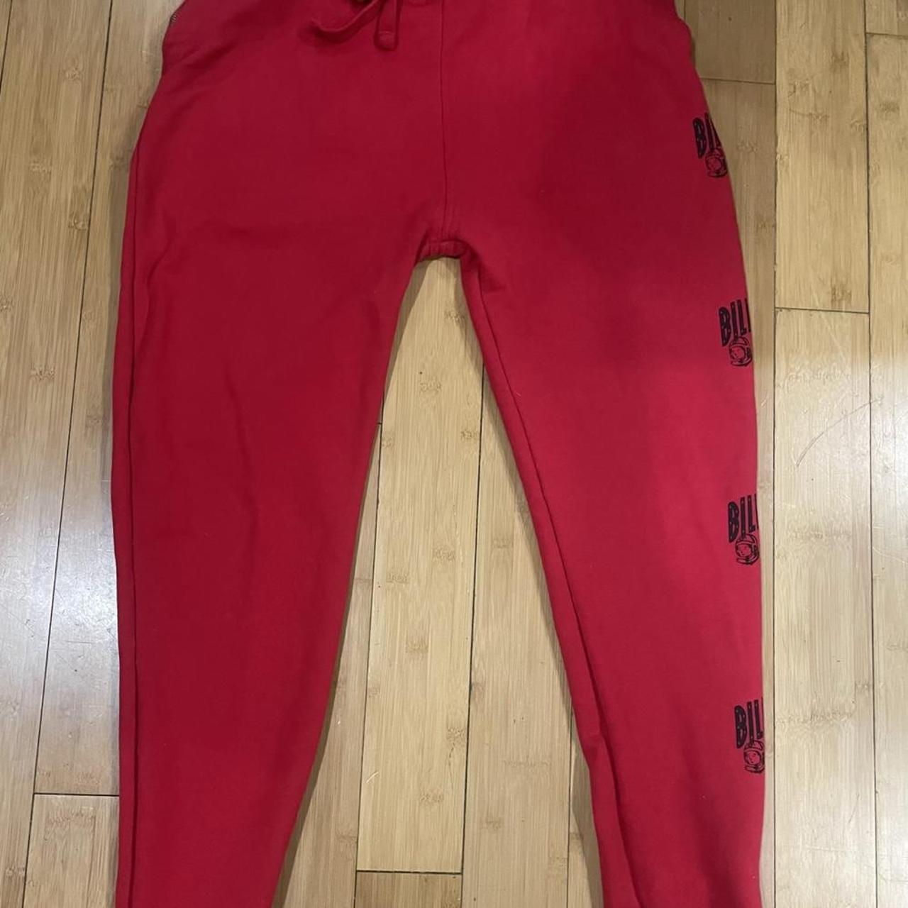 Billionaire Boys Club Men's Red and Black Joggerstracksuits Depop