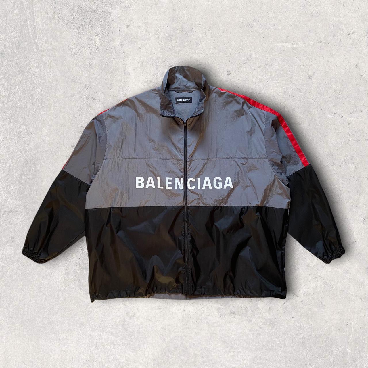 Balenciaga Track Jacket 8.5/10 condition Zipper... - Depop