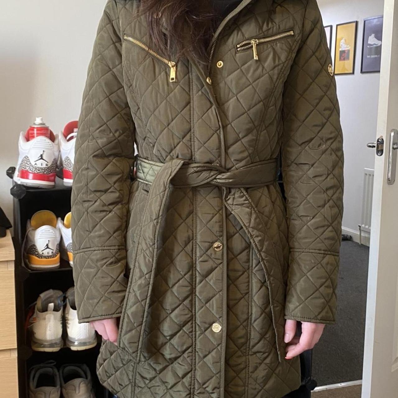 Michael kors quilted coat best sale