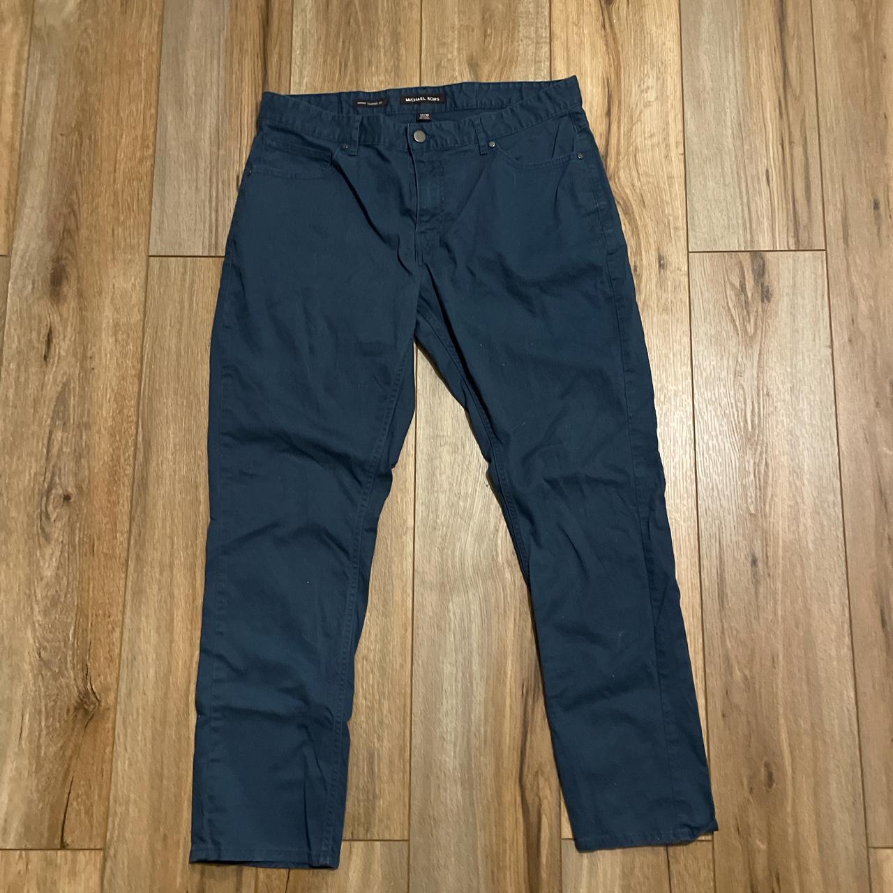 Michael Kors Men's Navy Trousers | Depop