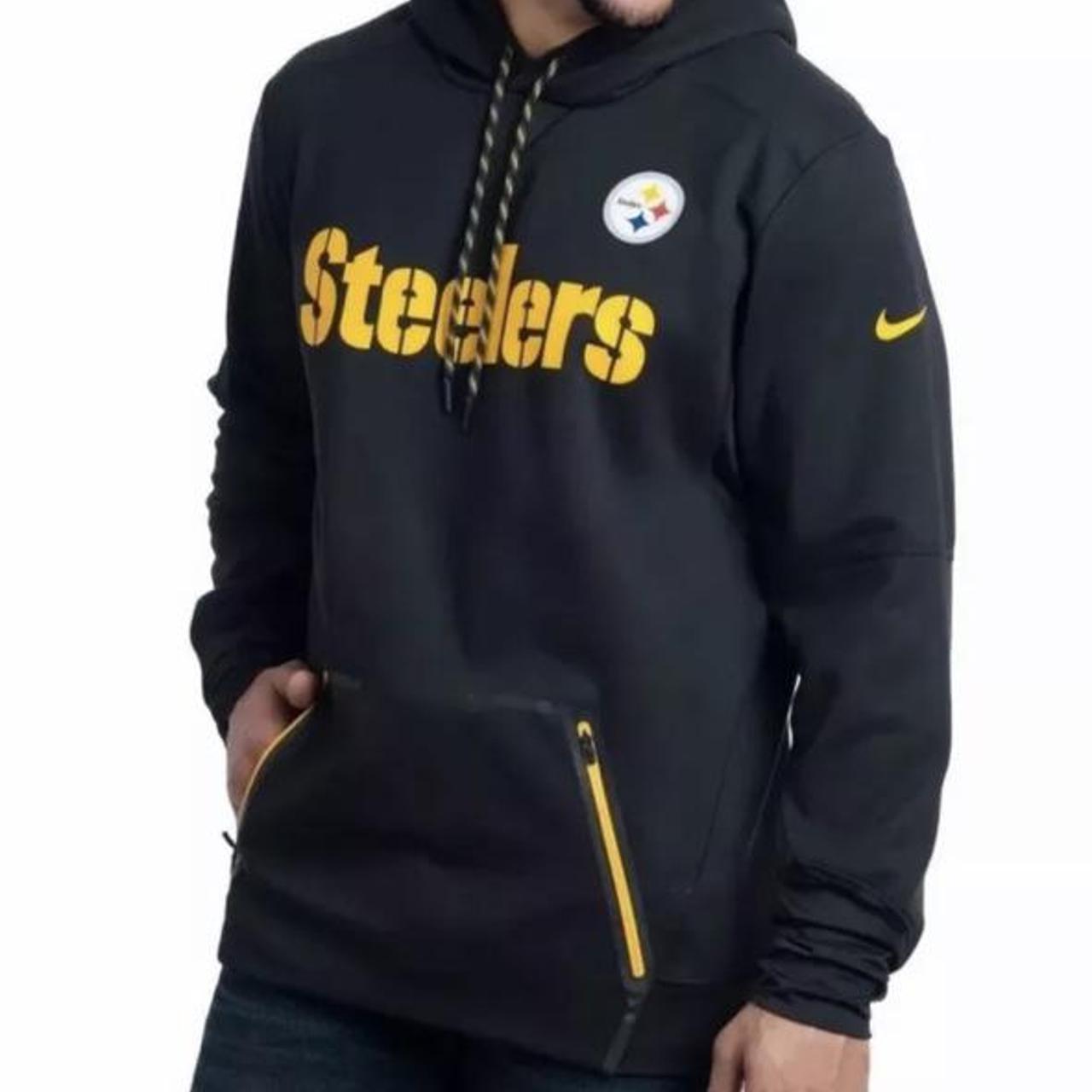 NIKE NFL PITTSBURGH STEELERS MENS THERMAL HOODIE - Depop