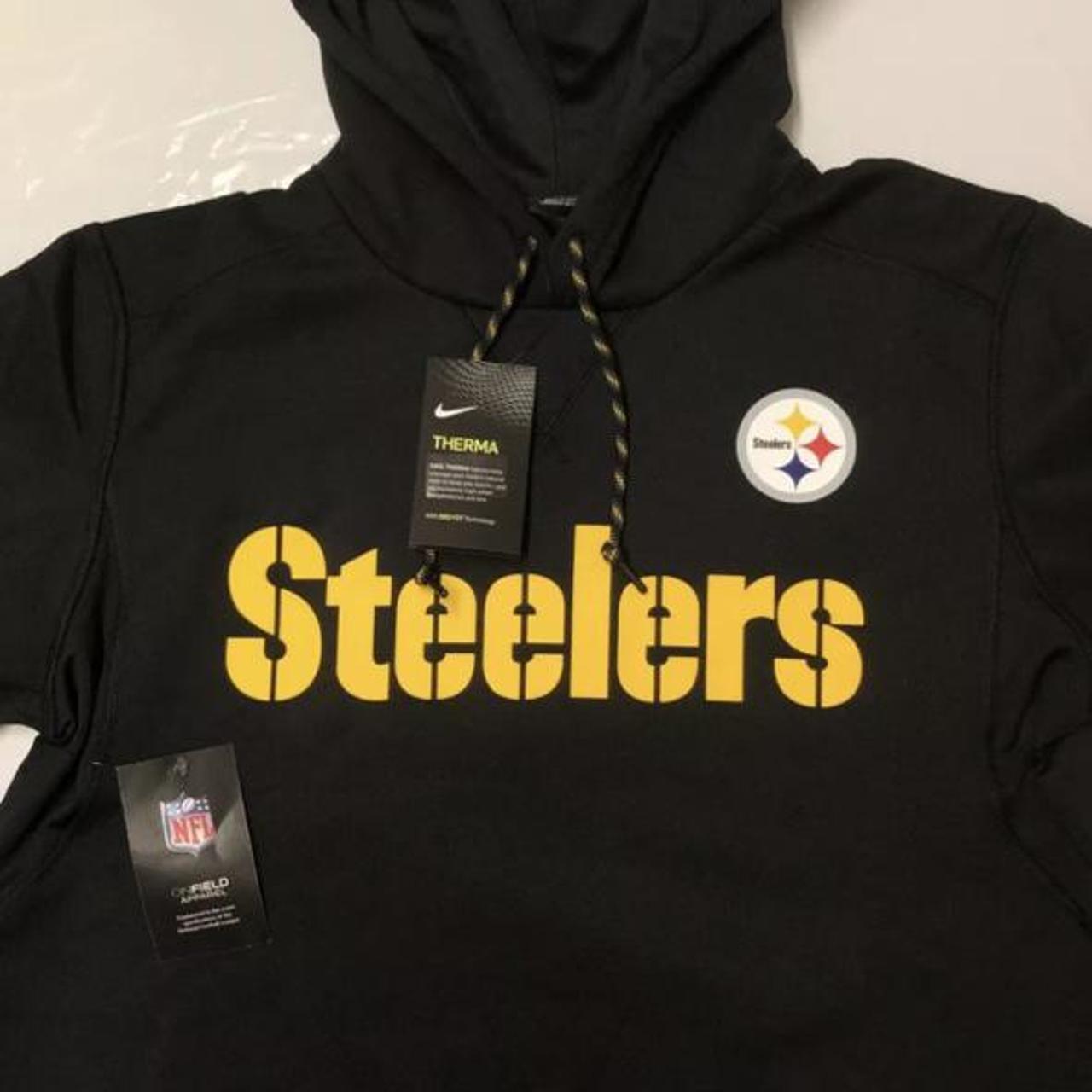 Nike Men's Pittsburgh Steelers Logo Thermal Hoodie