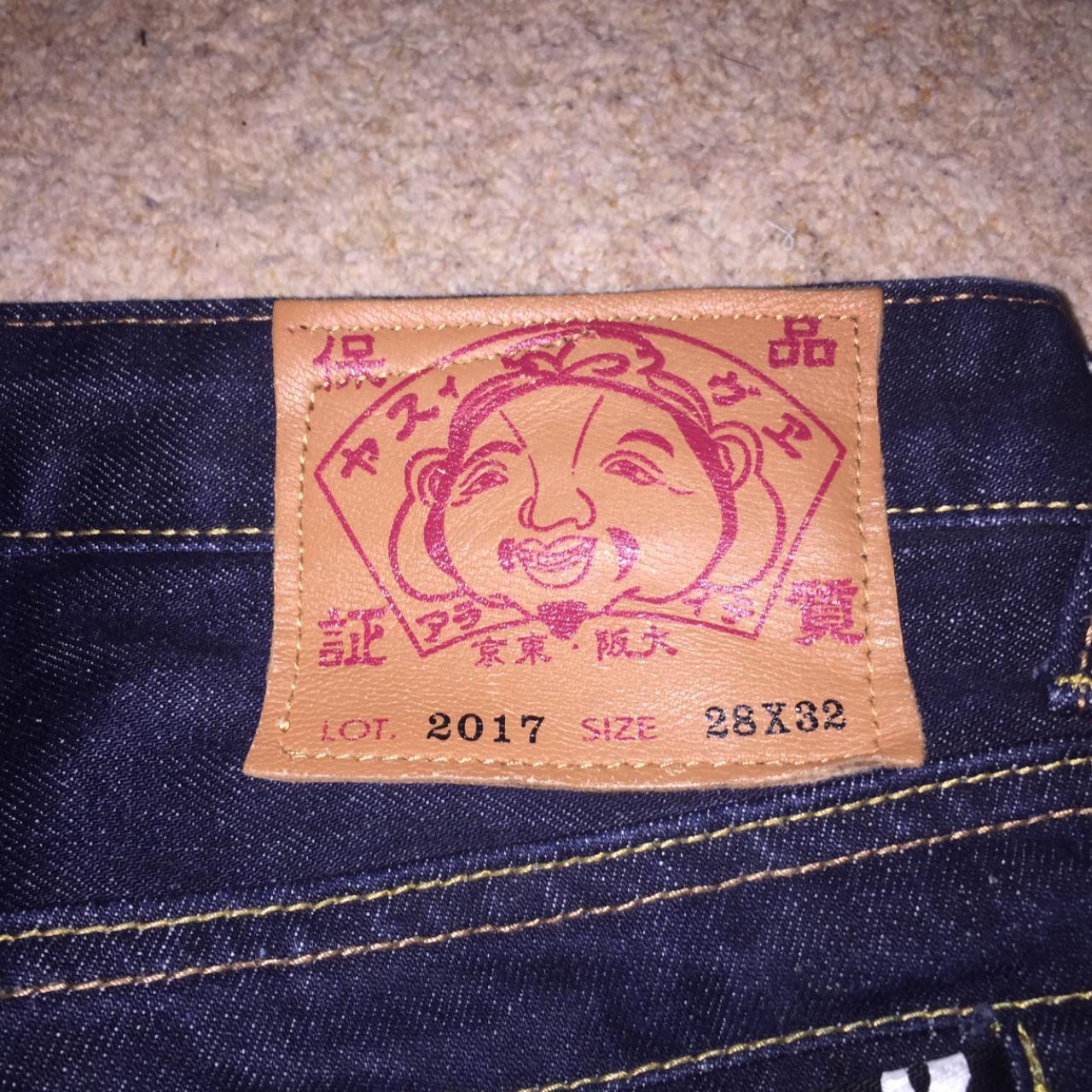 evisu jeans evisu script daicock japenese selvedge... Depop
