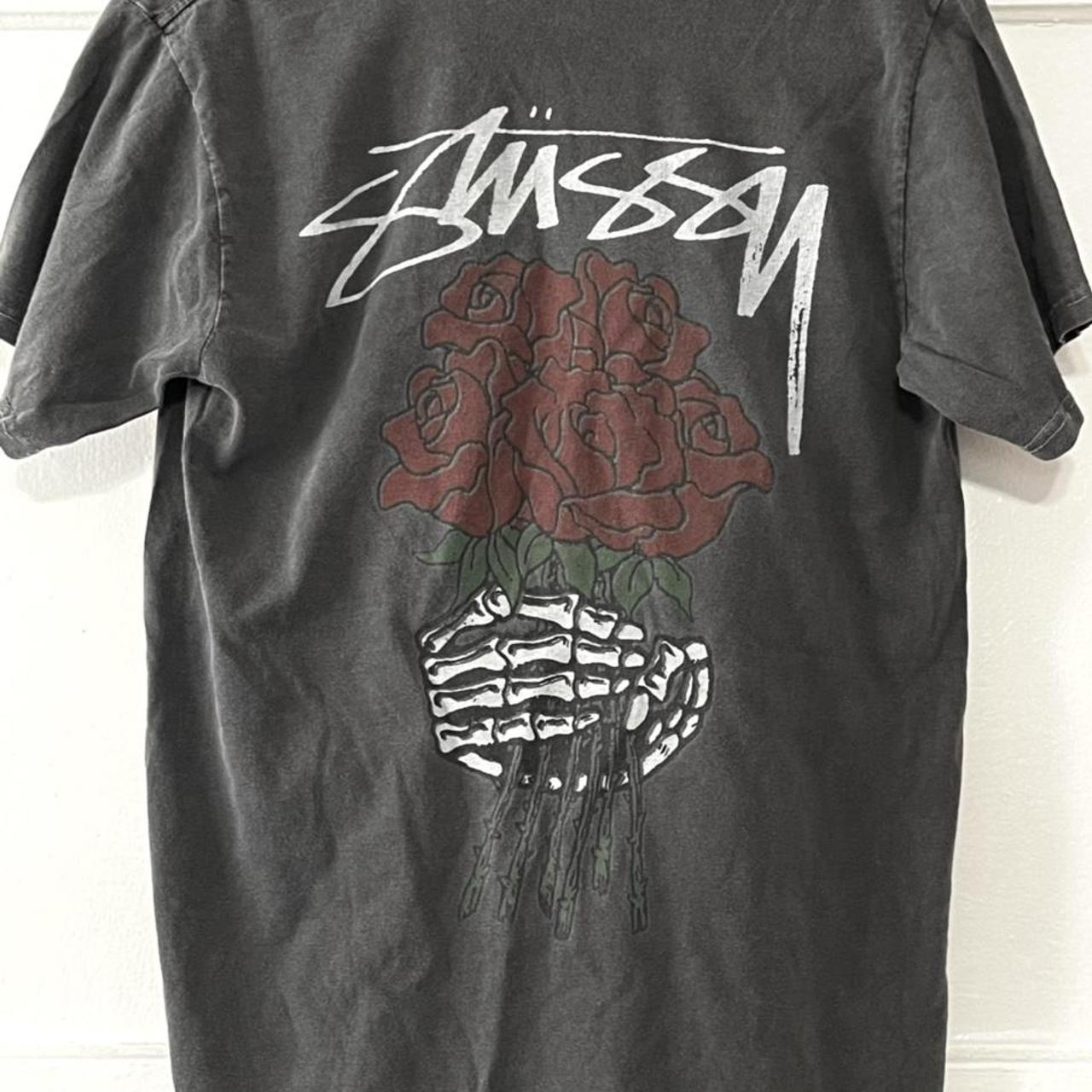 Stüssy Flower Tee Men's Flower Tee, Size S in great - Depop