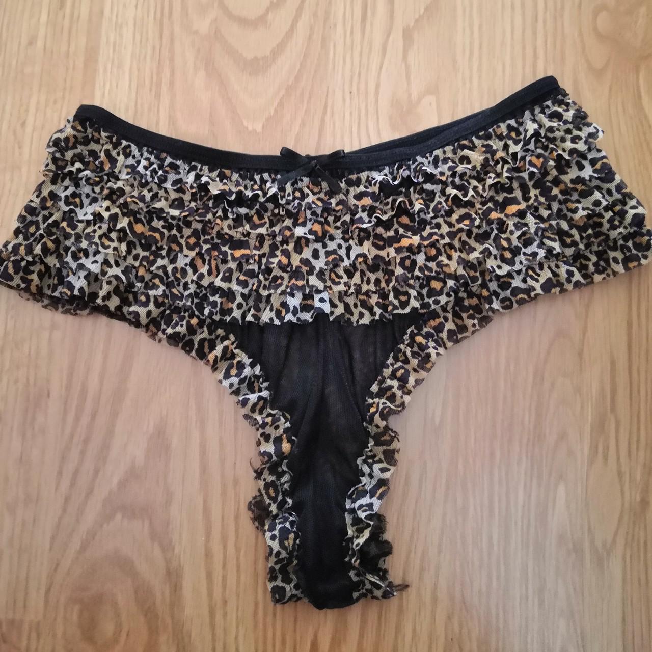 Women's Black and Tan Panties