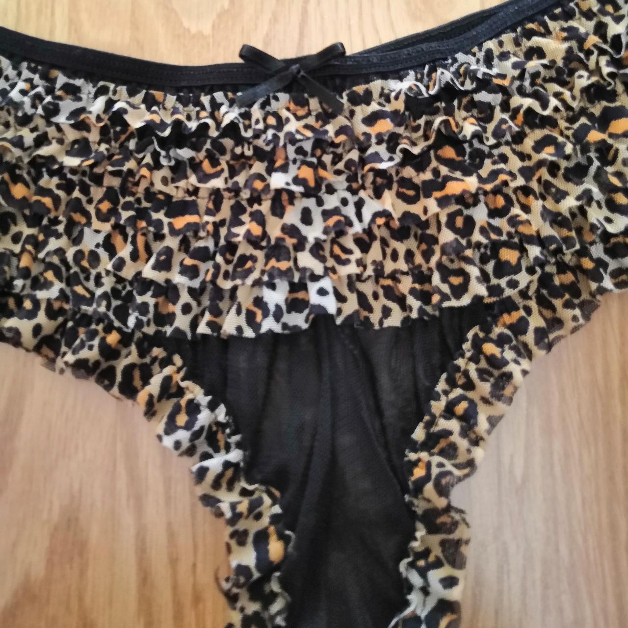 Women's Black and Tan Panties (2)