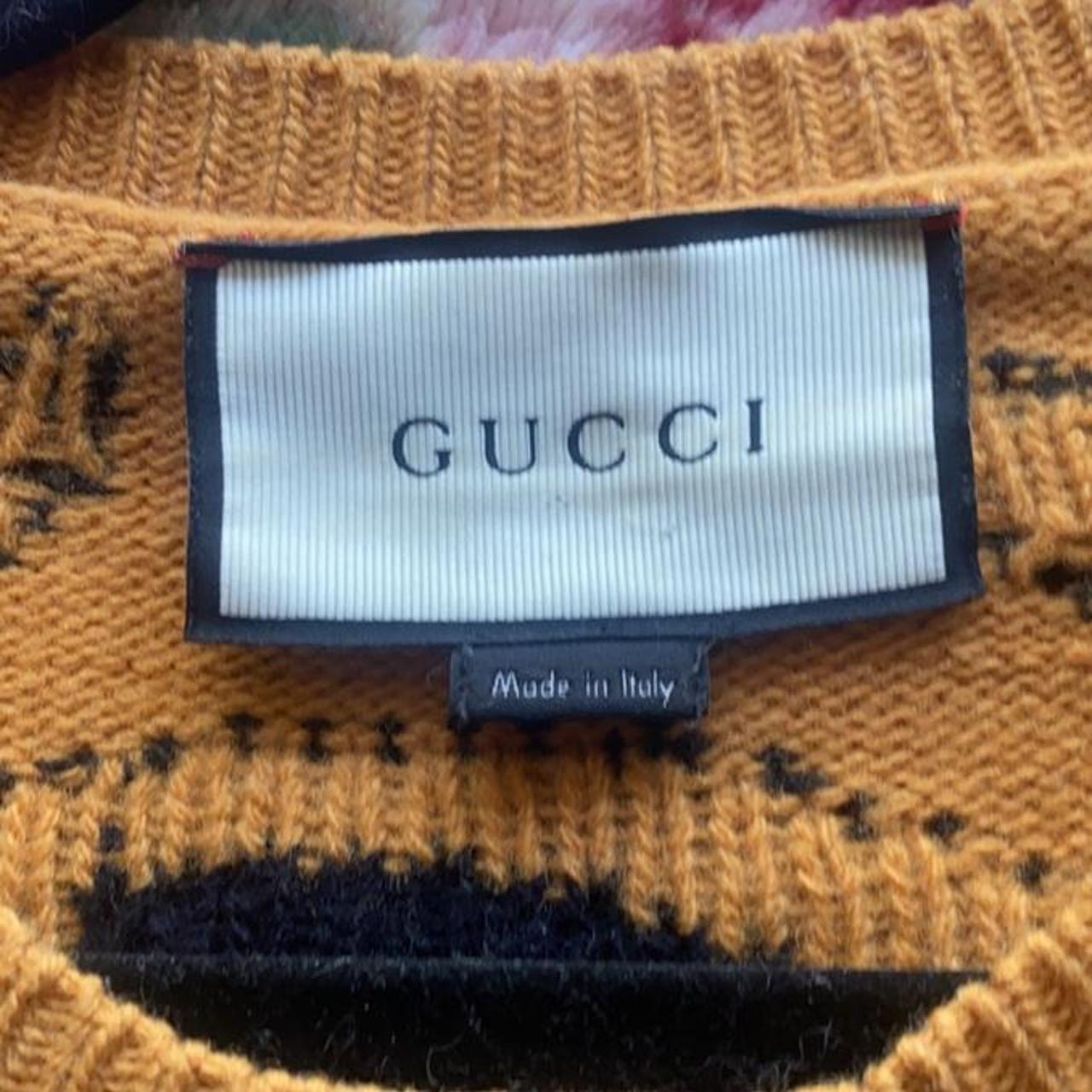 GUCCI 16AW Tiger Knit Sweater Worn once - Depop