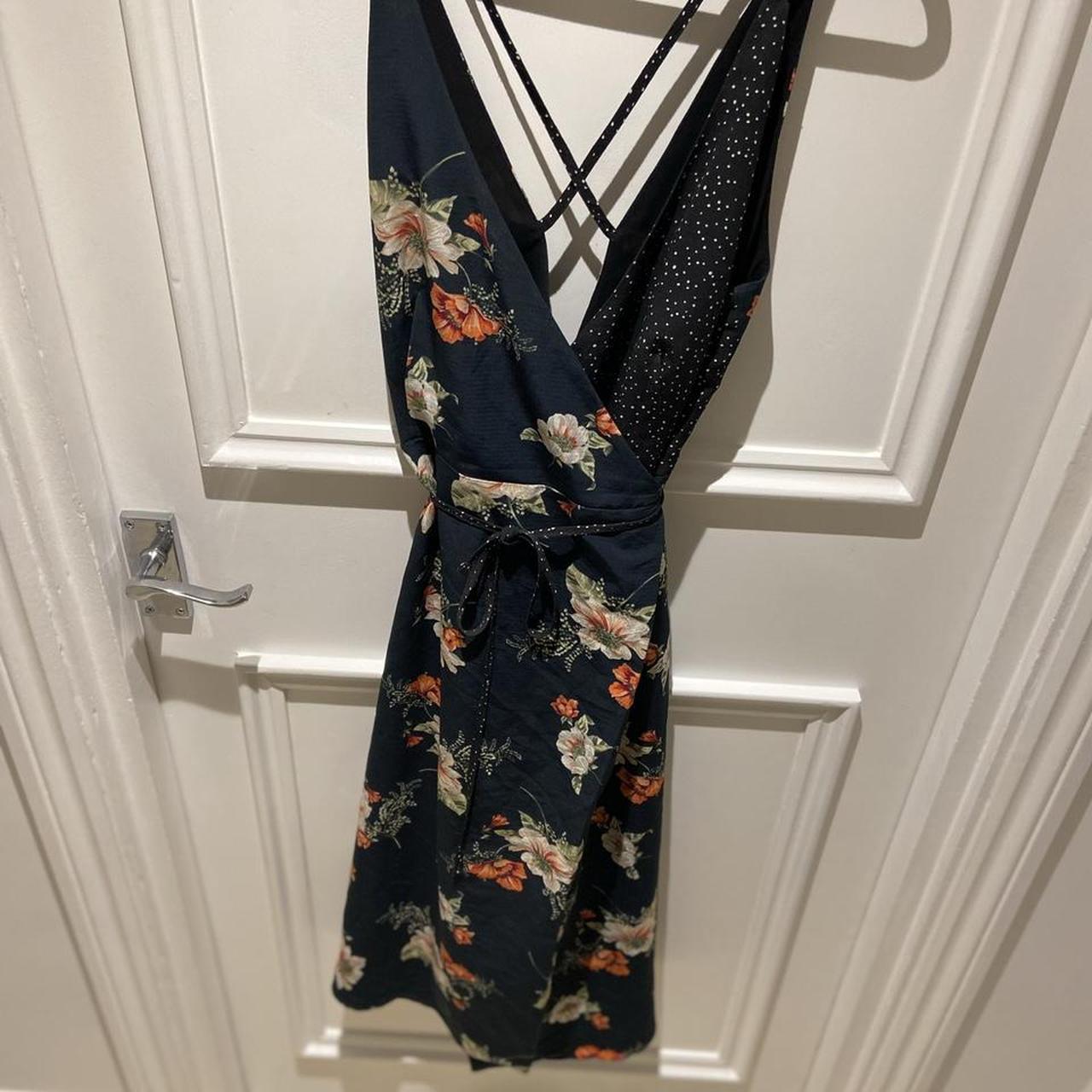 topshop floral polka dot dress