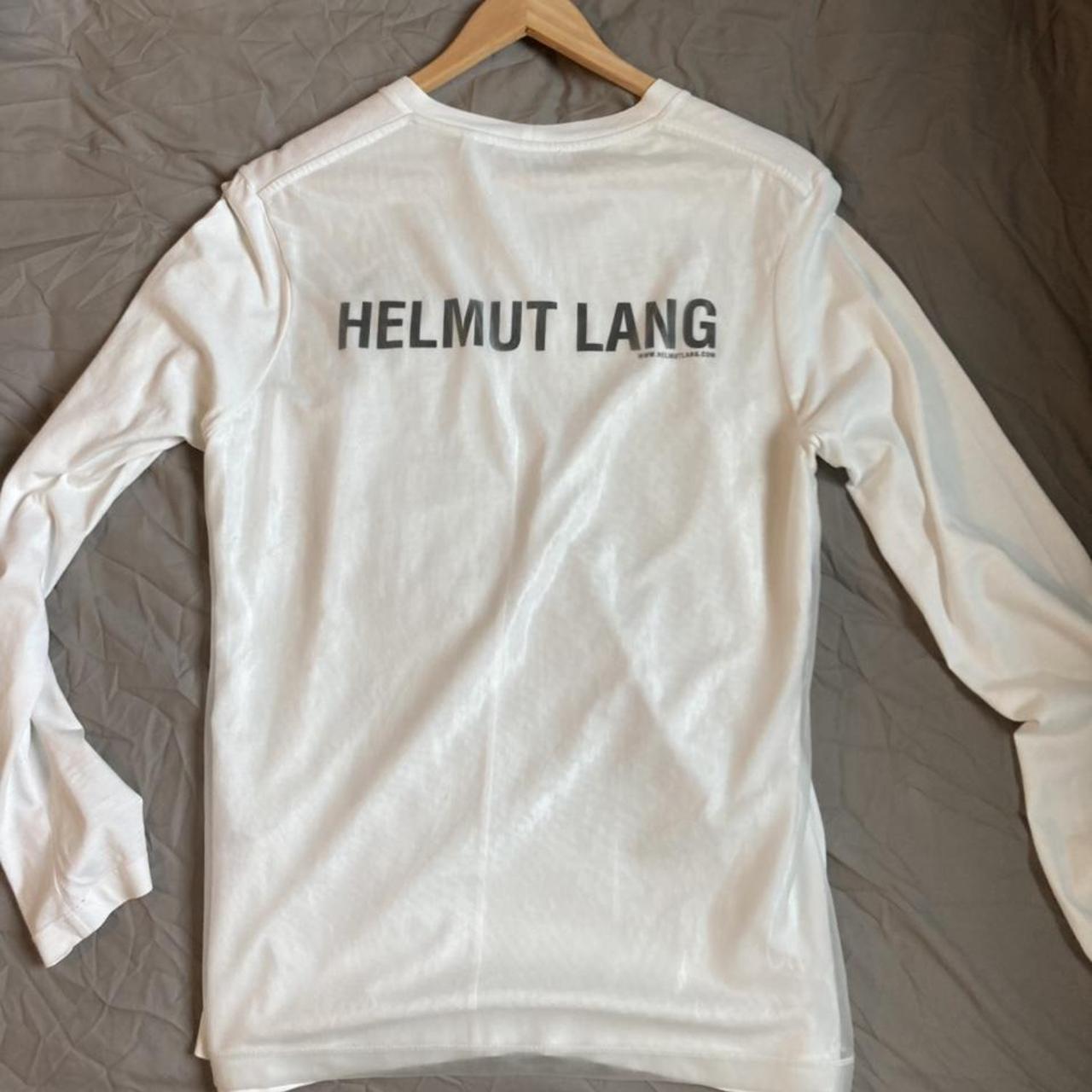 Helmut Lang Long-Sleeve T-Shirt. From AW19... - Depop