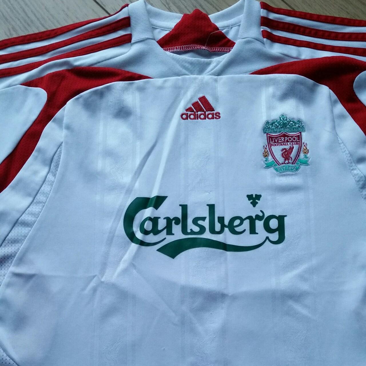 liverpool white adidas kit