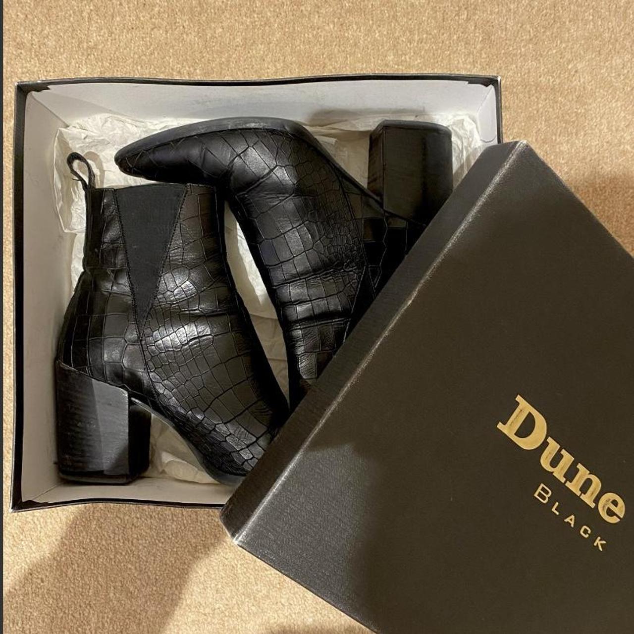 Dune real leather croc effect ankle boots. Some... - Depop