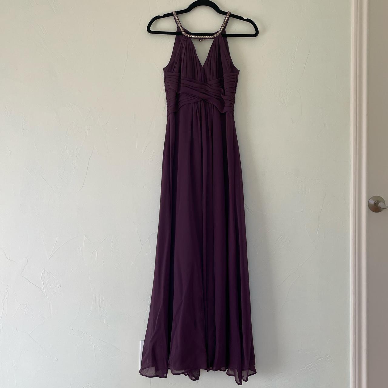 David's Bridal Women's Purple and Silver Dress (2)