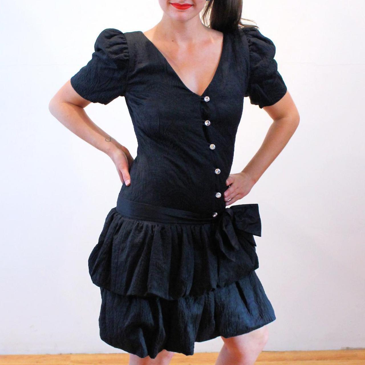 Bubble Skirt Dress From The 80s Vintage 80s Bubble Skirt Lace Puff