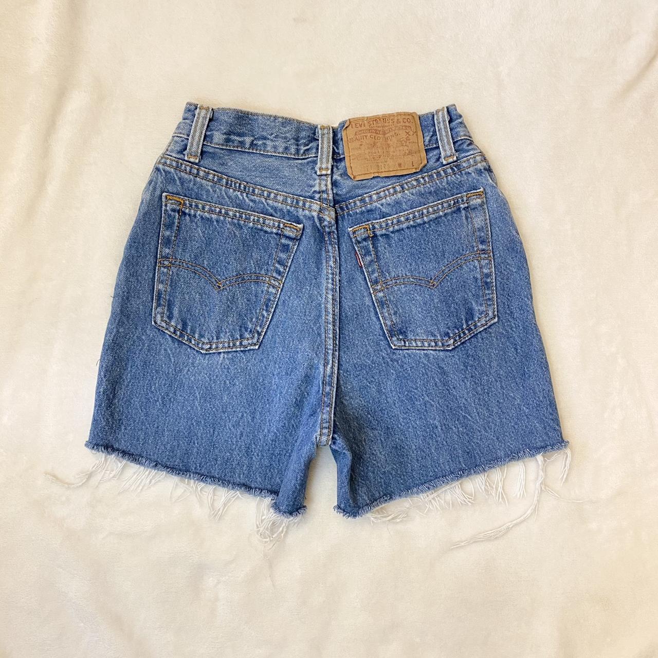 Vintage Levi's 17501 cut off shorts in a medium Depop