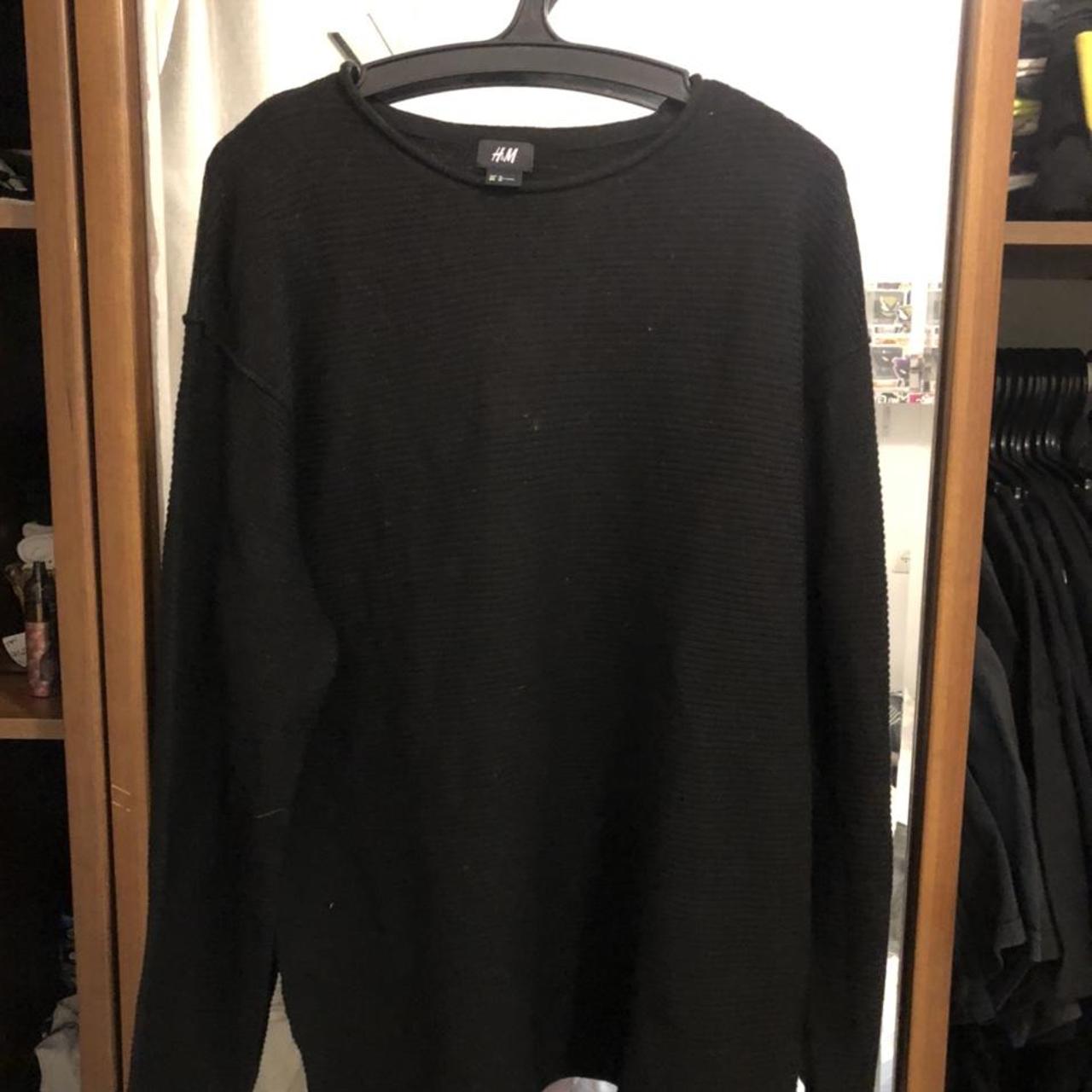 H&M BLACK SWEATER Depop